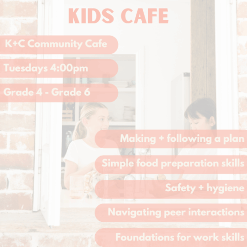 Kids Cafe | Burleigh | Tuesday’s at 4:00pm